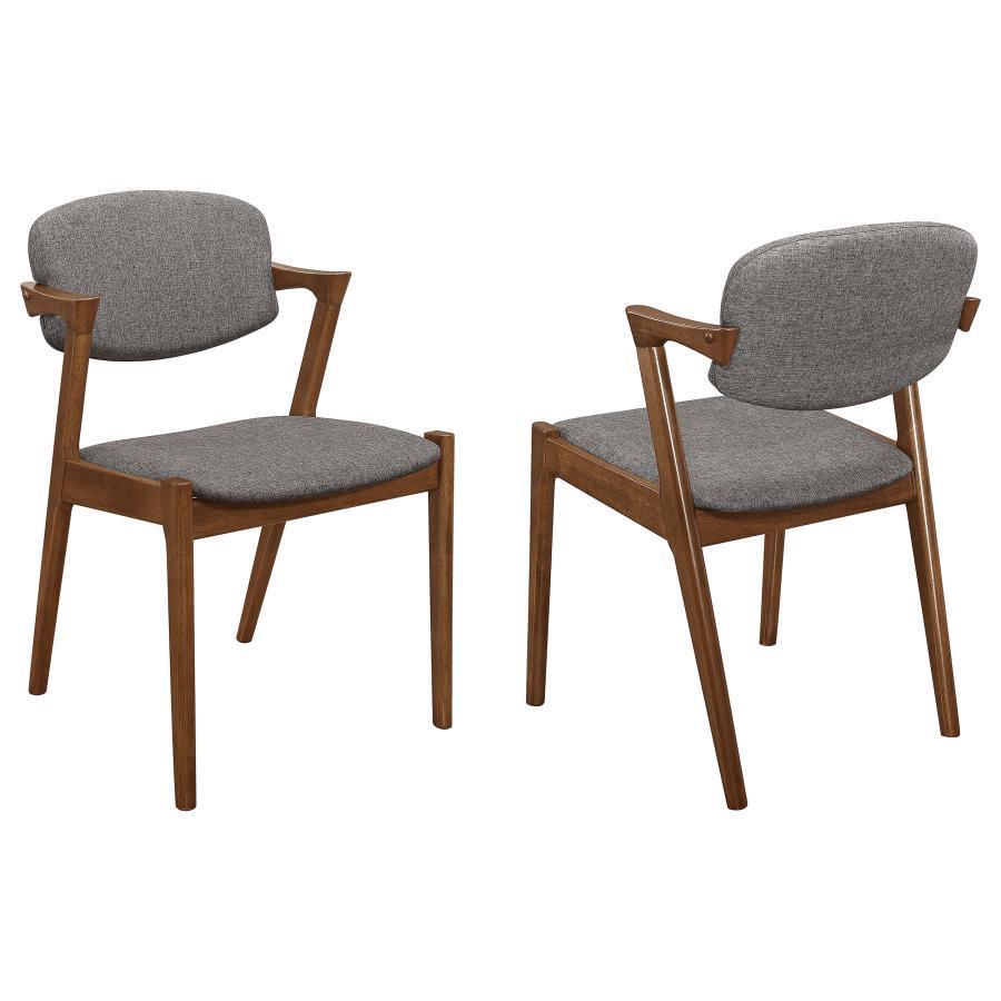 Malone 5-piece Dining Room Set Dark Walnut and Grey 105351-S5 Coaster FredCo