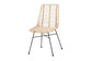 Manhattan Modern Bohemian Rattan and Natural Oak Finished Wood 5-Piece Dining Set FredCo