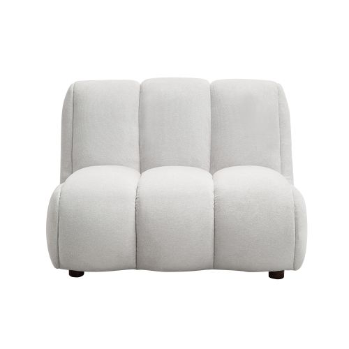 Manilla Ivory White Linen Chair FredCo