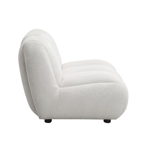 Manilla Ivory White Linen Chair FredCo