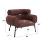 Mardi Maroon Tweed Chair FredCo
