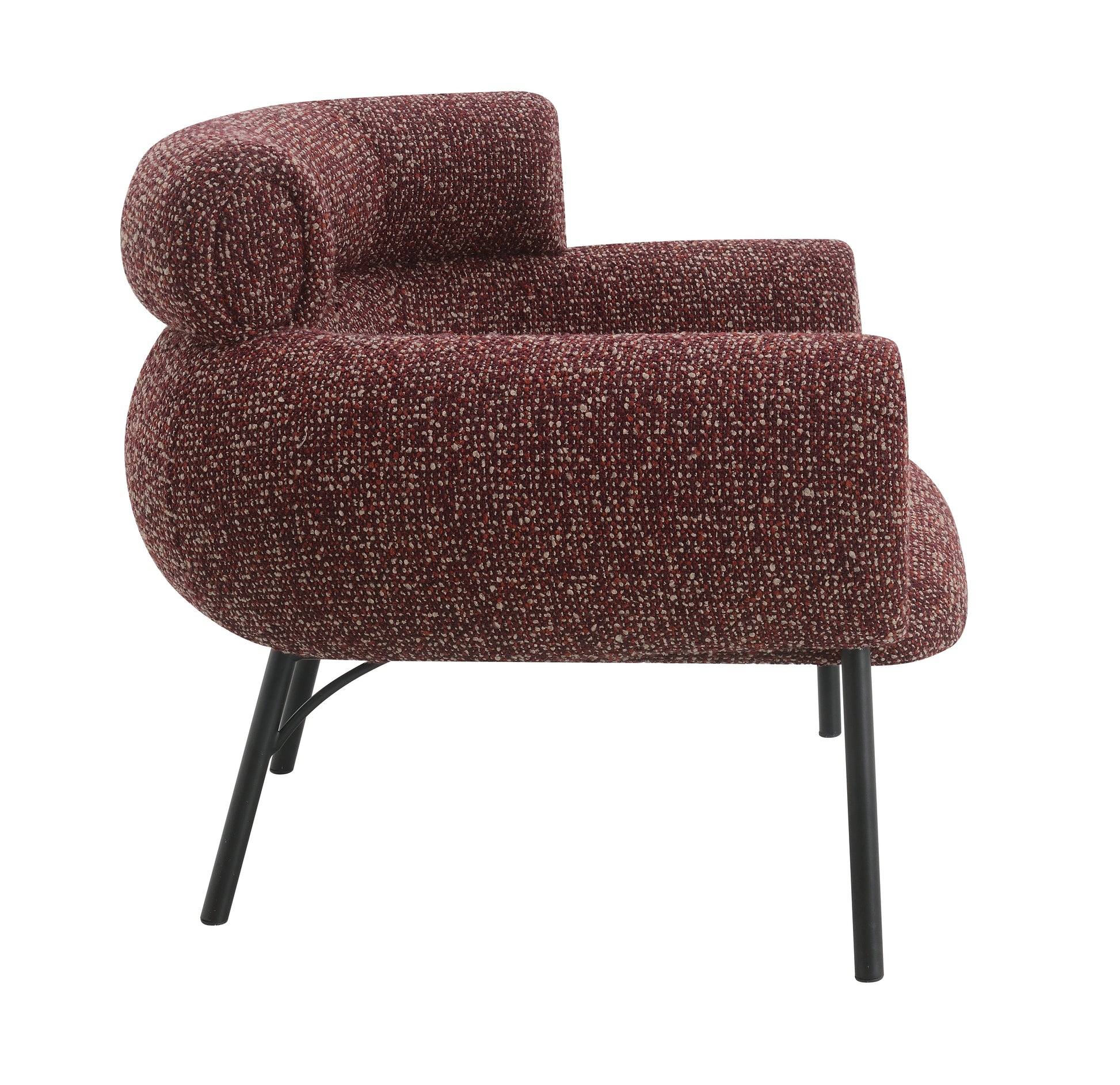Mardi Maroon Tweed Chair FredCo