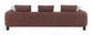Mardi Maroon Tweed Sofa w/3 Pillows FredCo