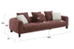 Mardi Maroon Tweed Sofa w/3 Pillows FredCo