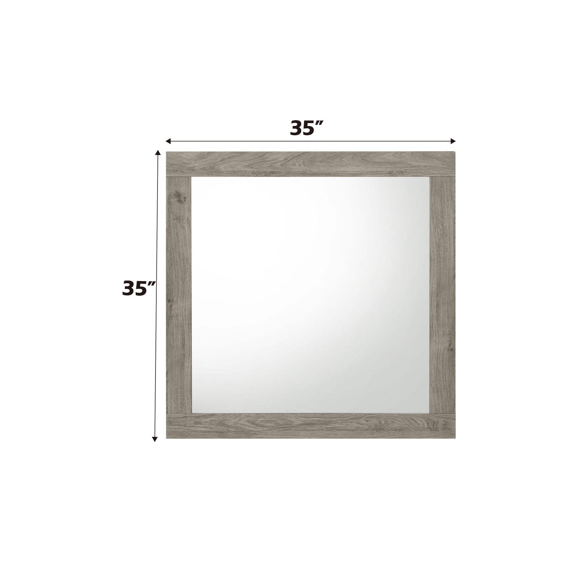 Mari Light Gray Finish Mirror FredCo