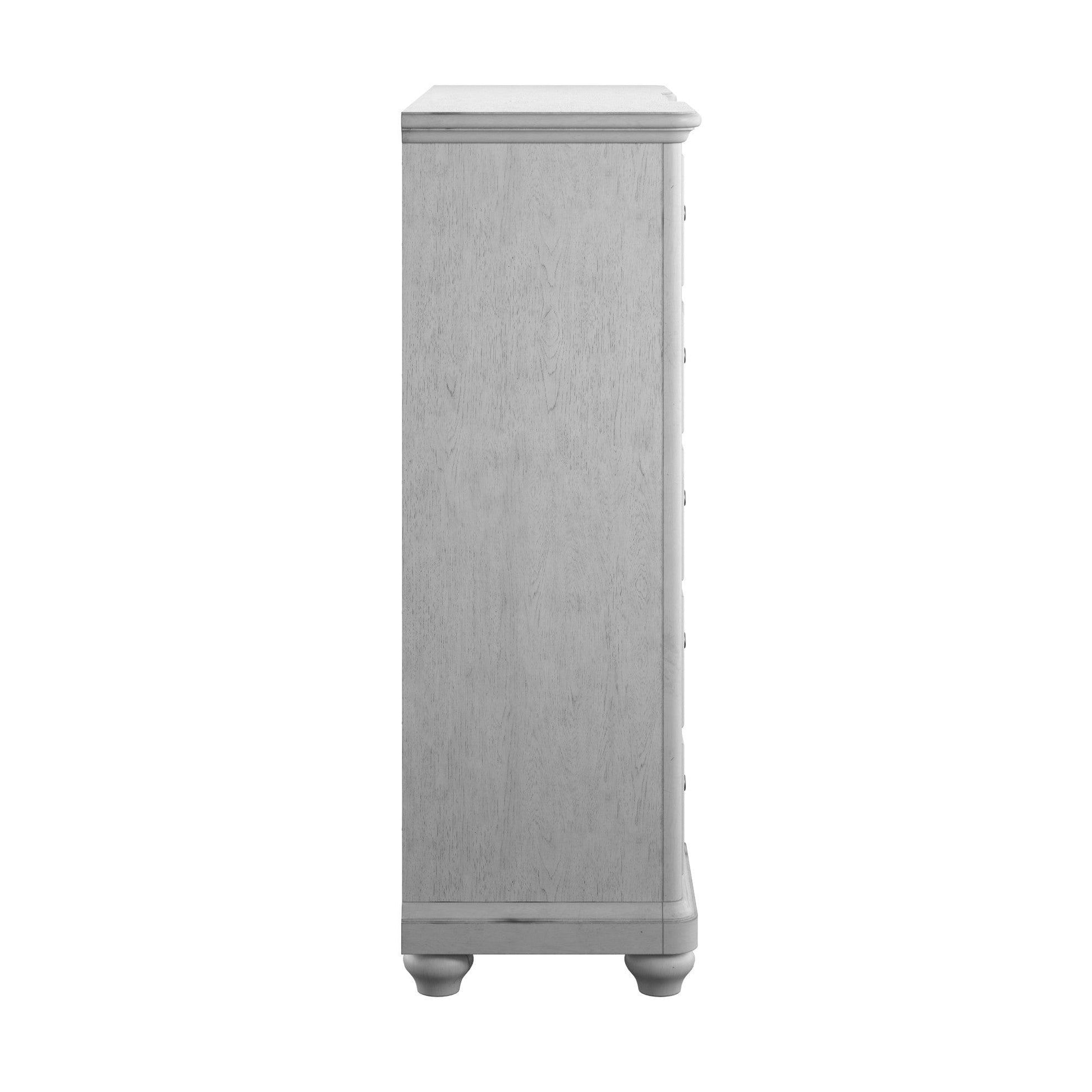 Mariano Gray 12-Drawer Master Chest With Cabinet, Solid Wood FredCo