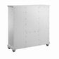 Mariano Gray 12-Drawer Master Chest With Cabinet, Solid Wood FredCo