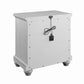 Mariano Gray 3-Drawer Nightstand With USB FredCo
