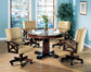 Marietta 5-piece Game Table Set Tobacco and Tan 100171-S5 Coaster FredCo