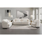 Mariko Beige Linen 3 Pieces Living Room Set FredCo