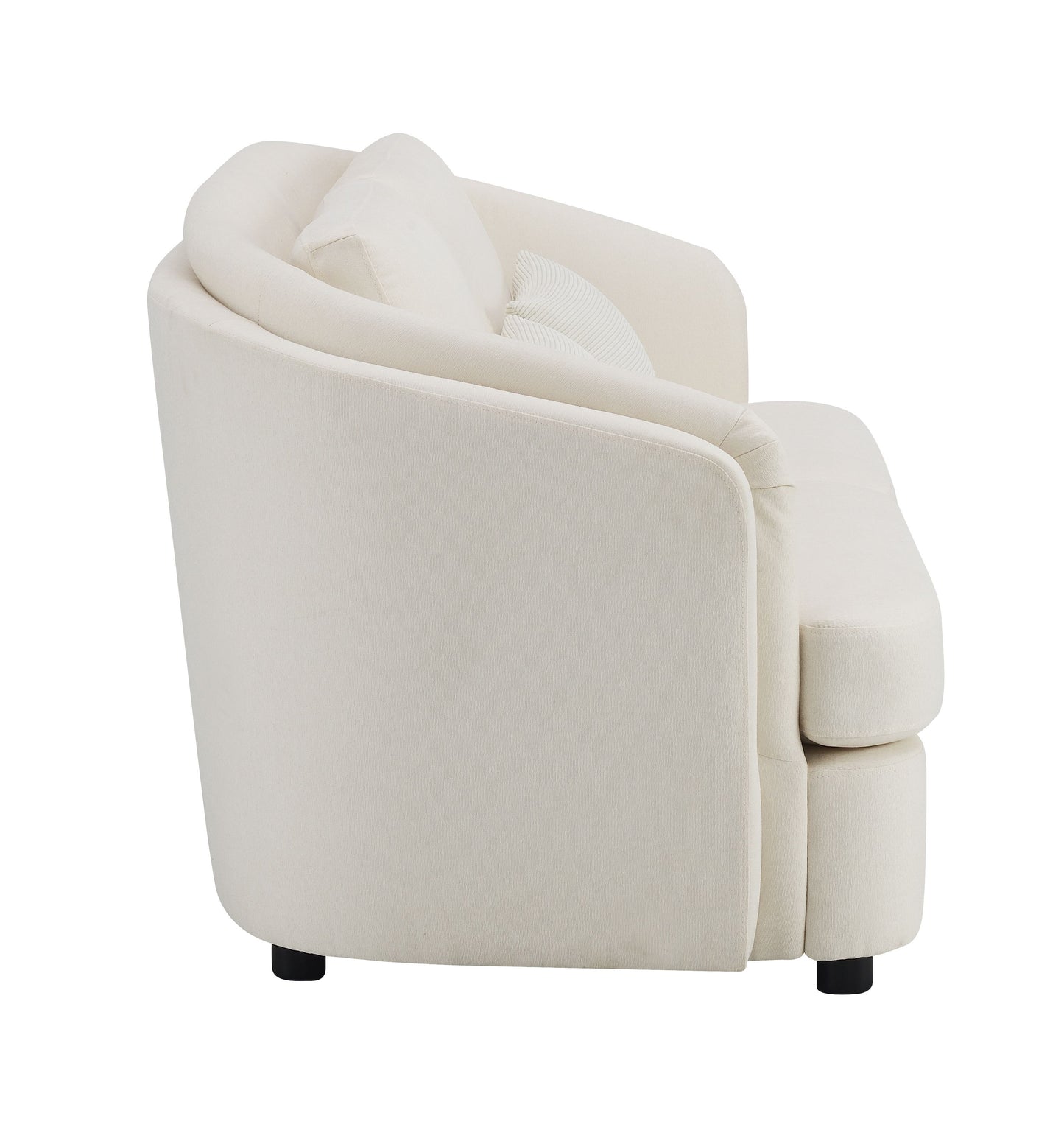 Mariko Beige Linen 3 Pieces Living Room Set FredCo
