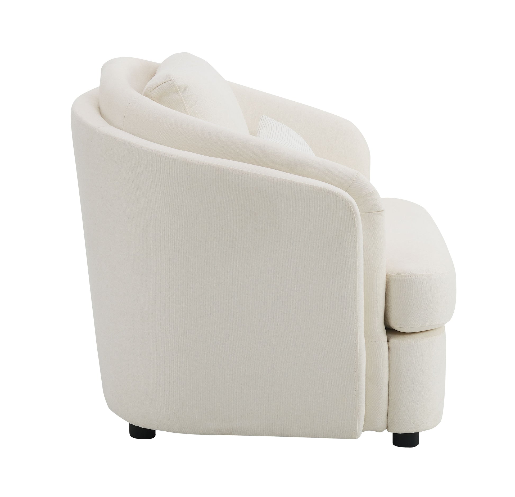 Mariko Beige Linen 3 Pieces Living Room Set FredCo