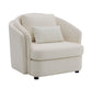 Mariko Beige Linen 3 Pieces Living Room Set FredCo