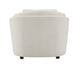 Mariko Beige Linen Chair with 1 Toss Pillow FredCo