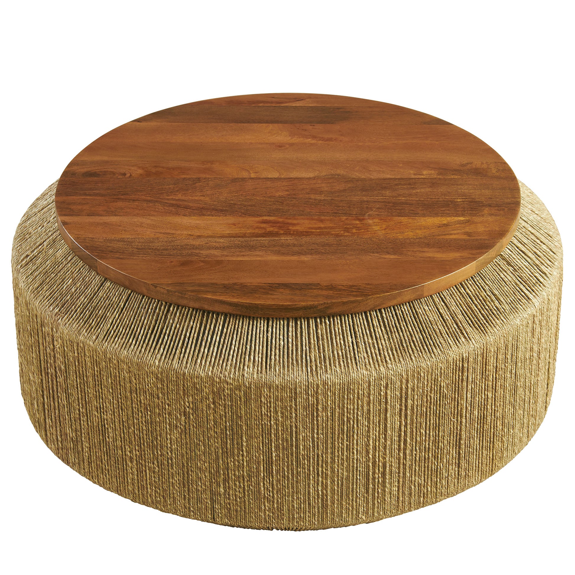 Maris Seagrass and Wood Coffee Table by Modway EEI-7187 FredCo