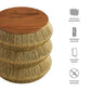 Maris Seagrass and Wood End Table by Modway EEI-7188 FredCo