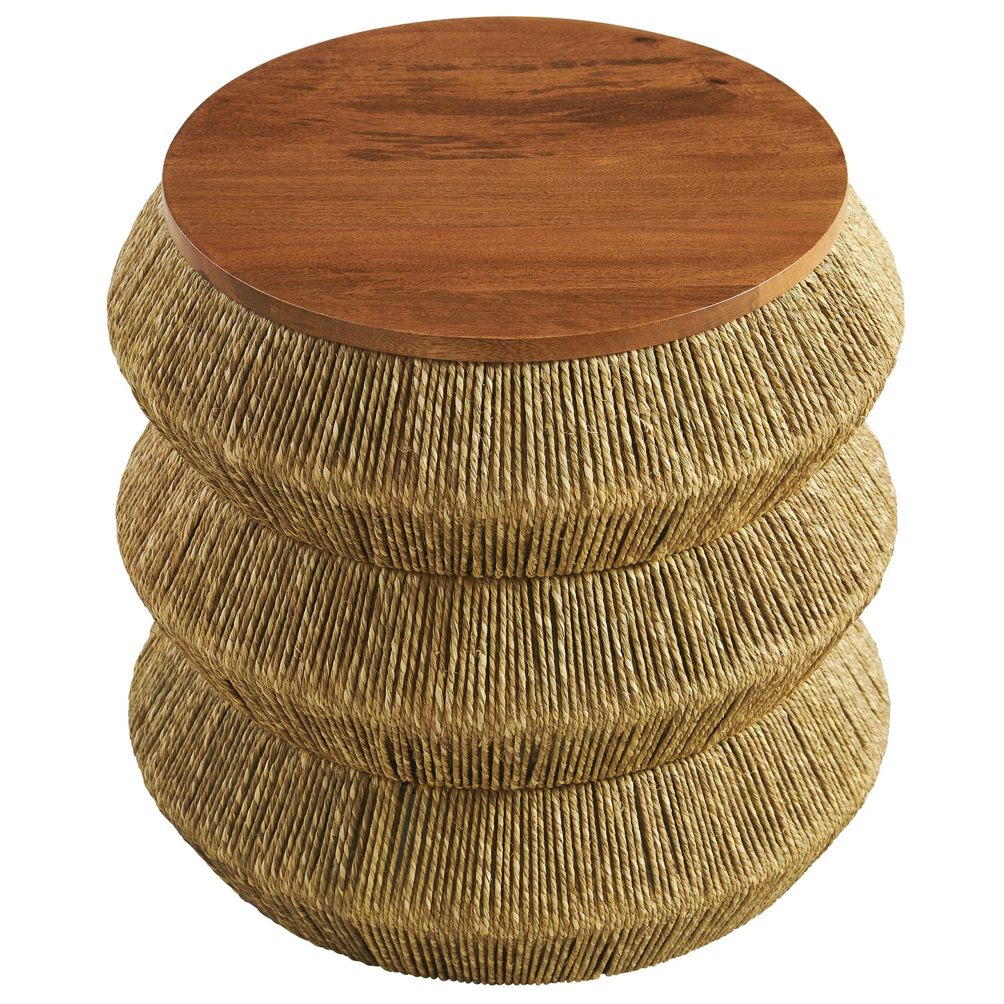 Maris Seagrass and Wood End Table by Modway EEI-7188 FredCo