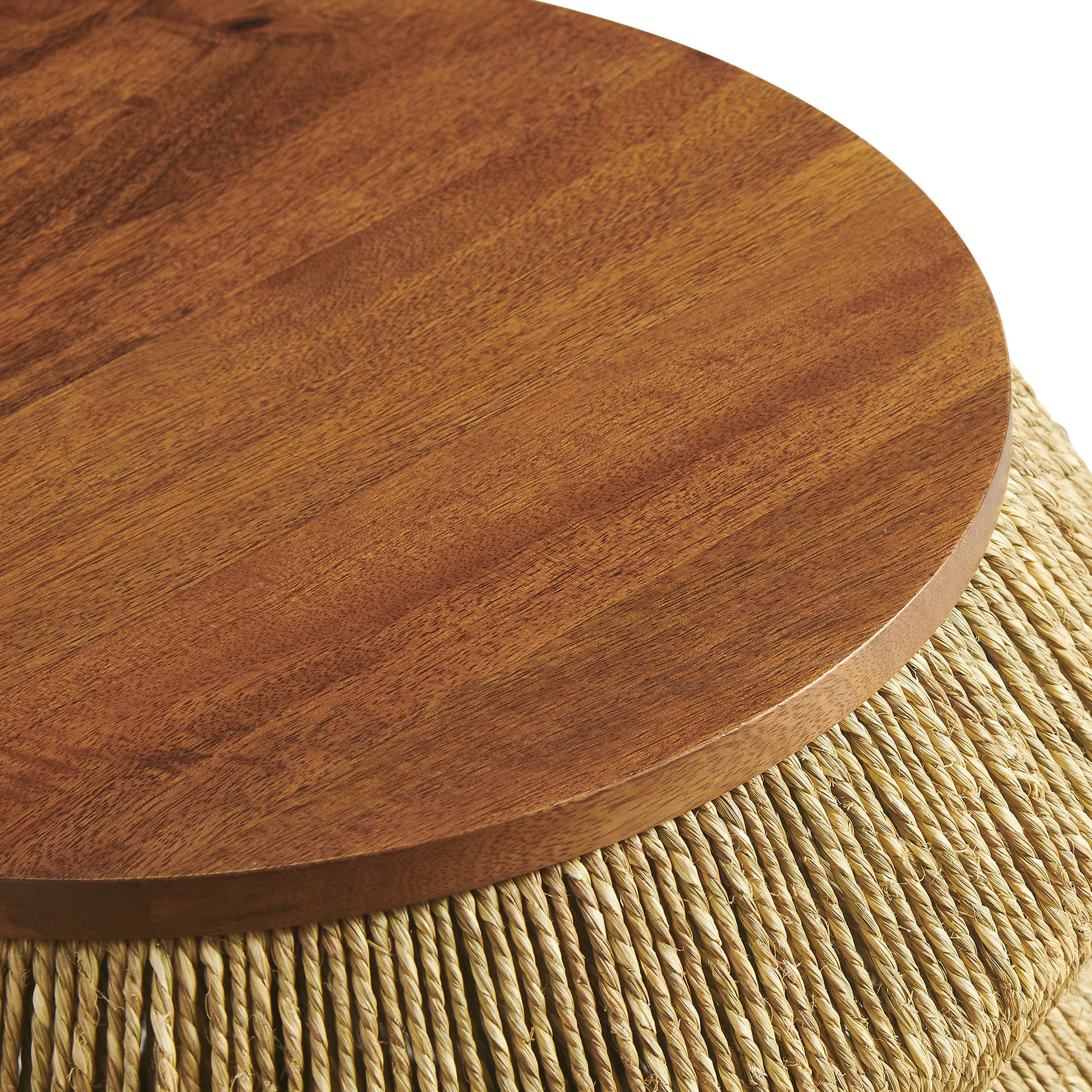 Maris Seagrass and Wood End Table by Modway EEI-7188 FredCo