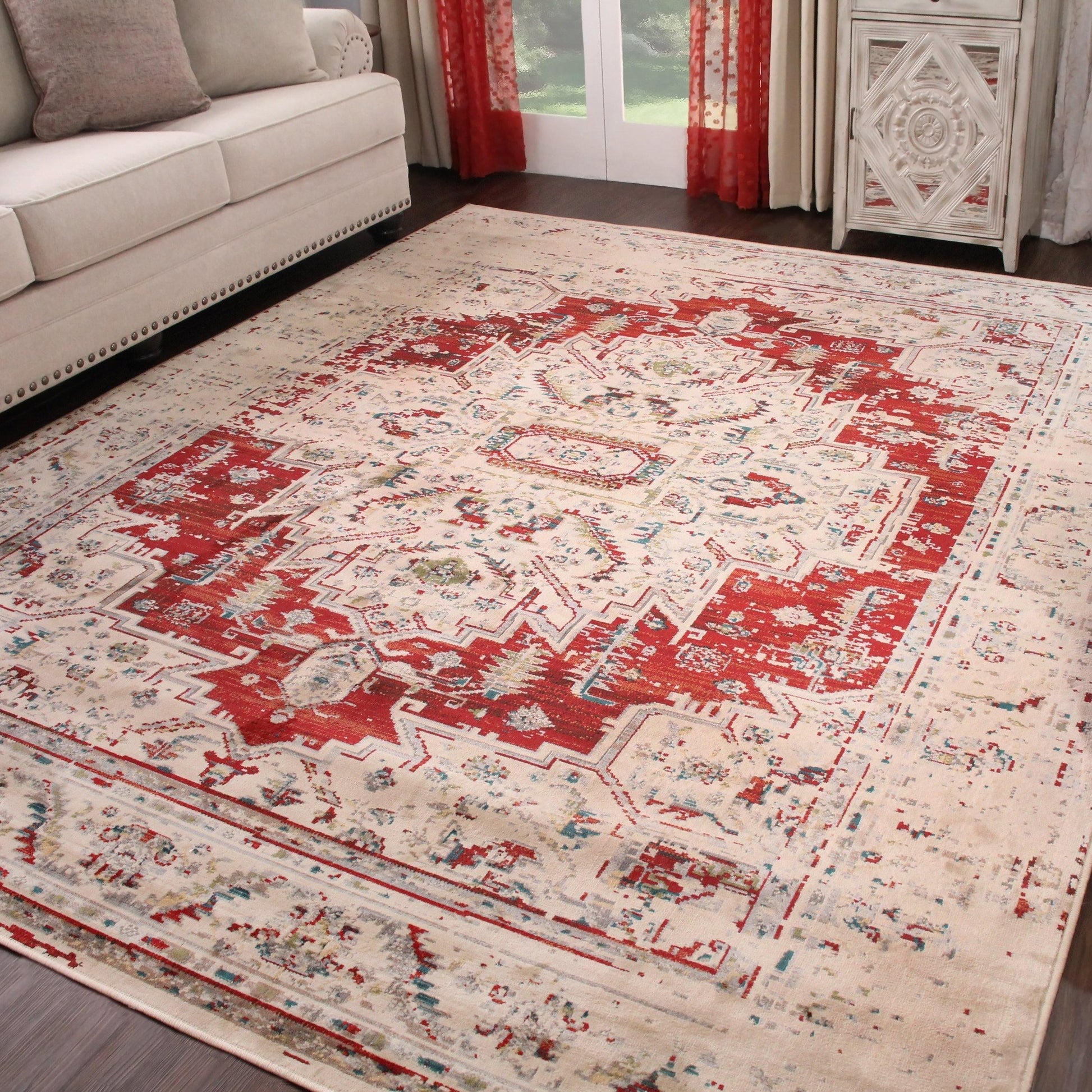 Marquis Modern Farmhouse Medallion Indoor Area Rug by Superior FredCo