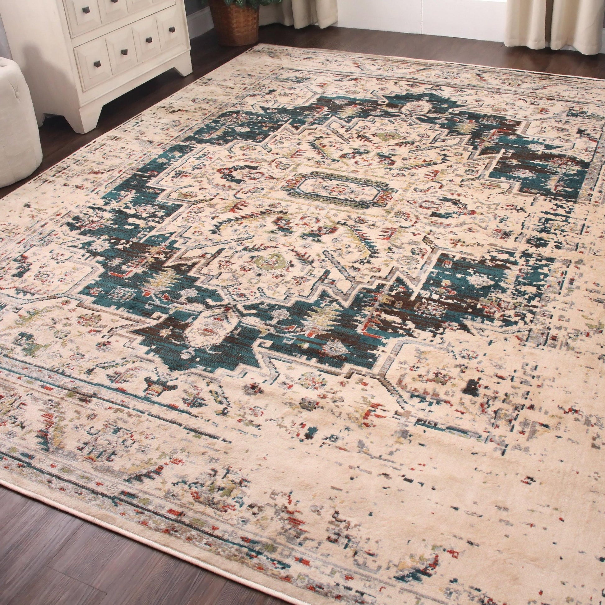 Marquis Modern Farmhouse Medallion Indoor Area Rug by Superior FredCo