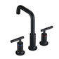 Matte Black Widespread Bathroom Faucet 3 Holes 2 Handles Vanity Sink Faucet FredCo