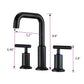 Matte Black Widespread Bathroom Faucet 3 Holes 2 Handles Vanity Sink Faucet FredCo