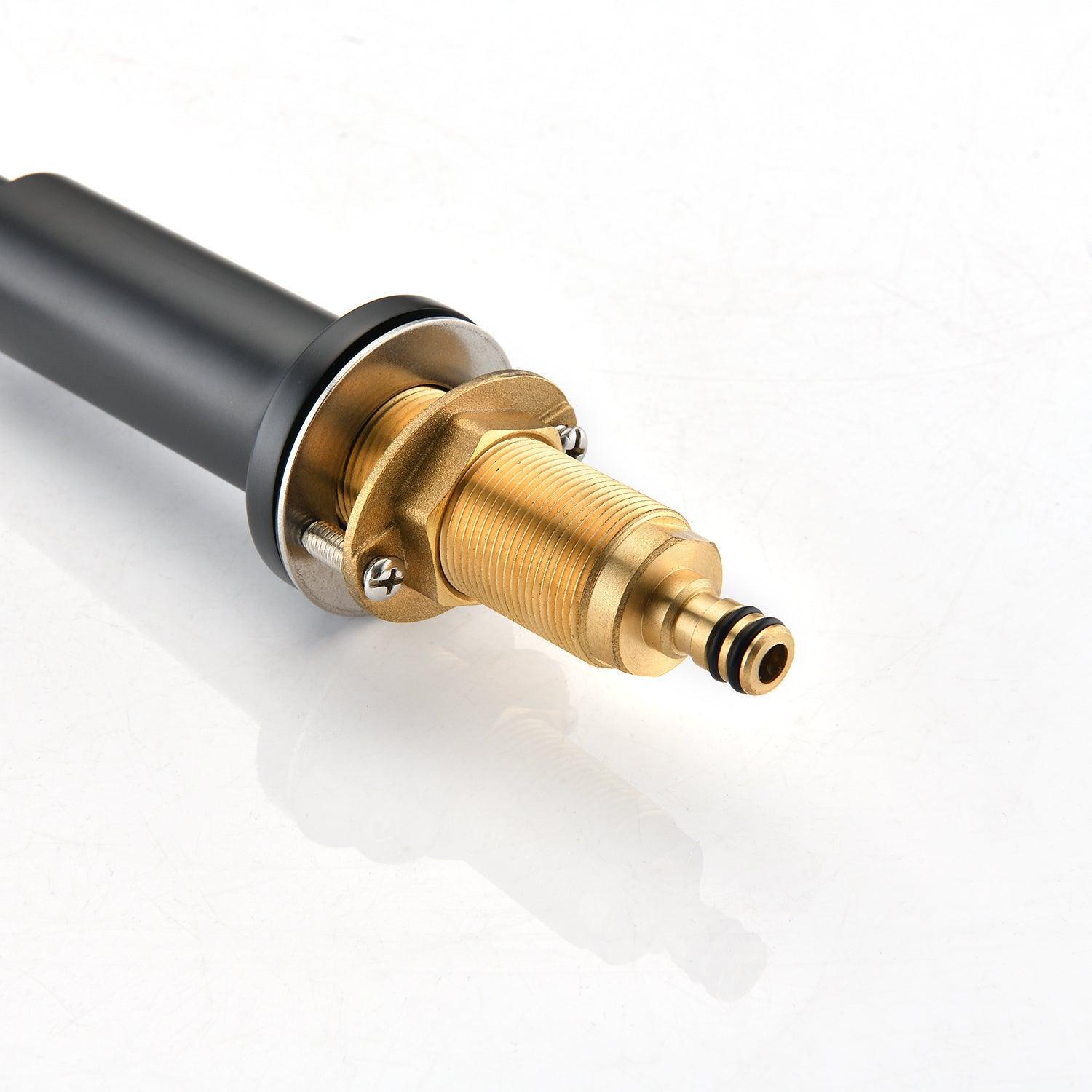 Matte Black Widespread Bathroom Faucet 3 Holes 2 Handles Vanity Sink Faucet FredCo