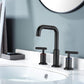 Matte Black Widespread Bathroom Faucet 3 Holes 2 Handles Vanity Sink Faucet FredCo