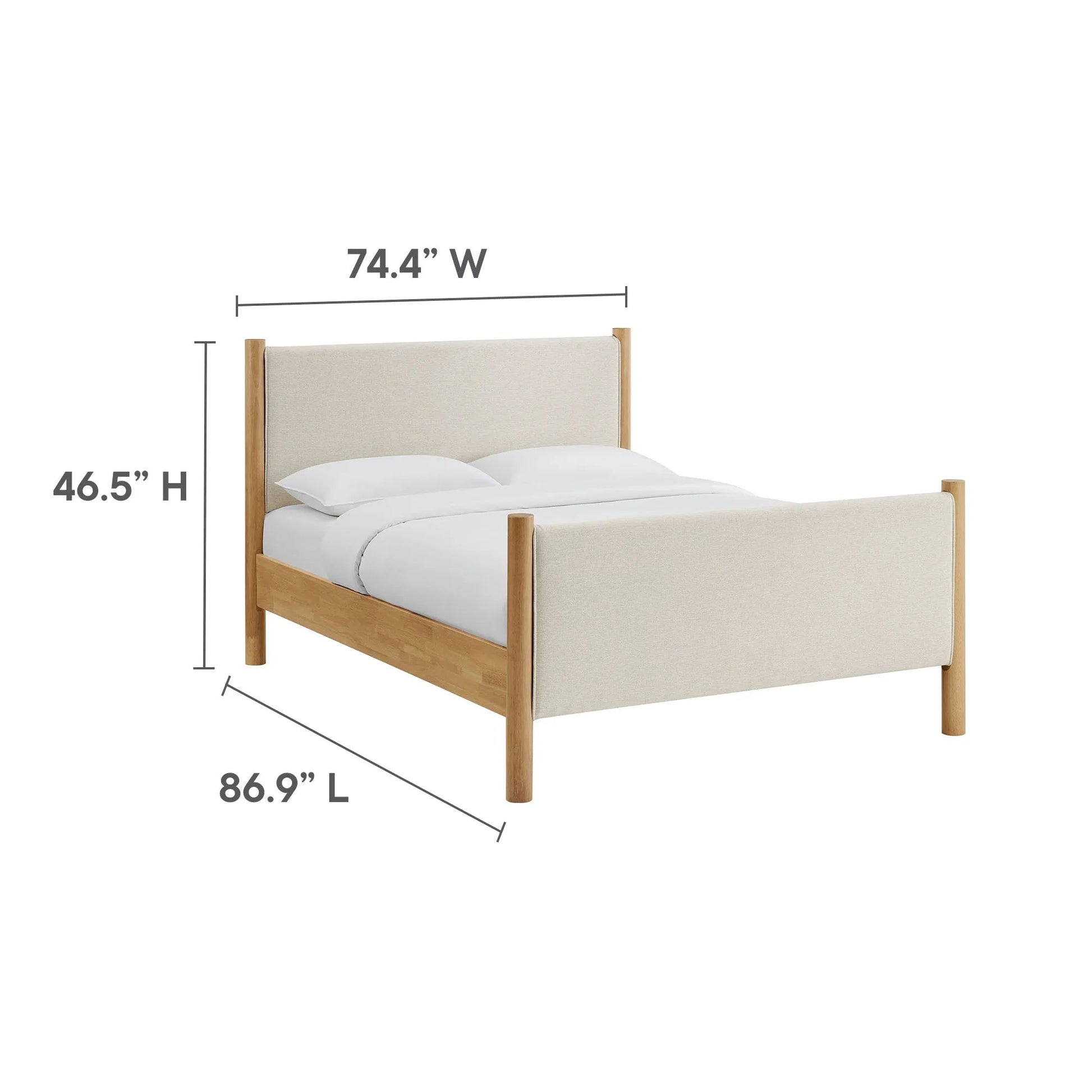Maven King Size Fabric Upholstered Platform Bed by Modway MOD-7192 FredCo