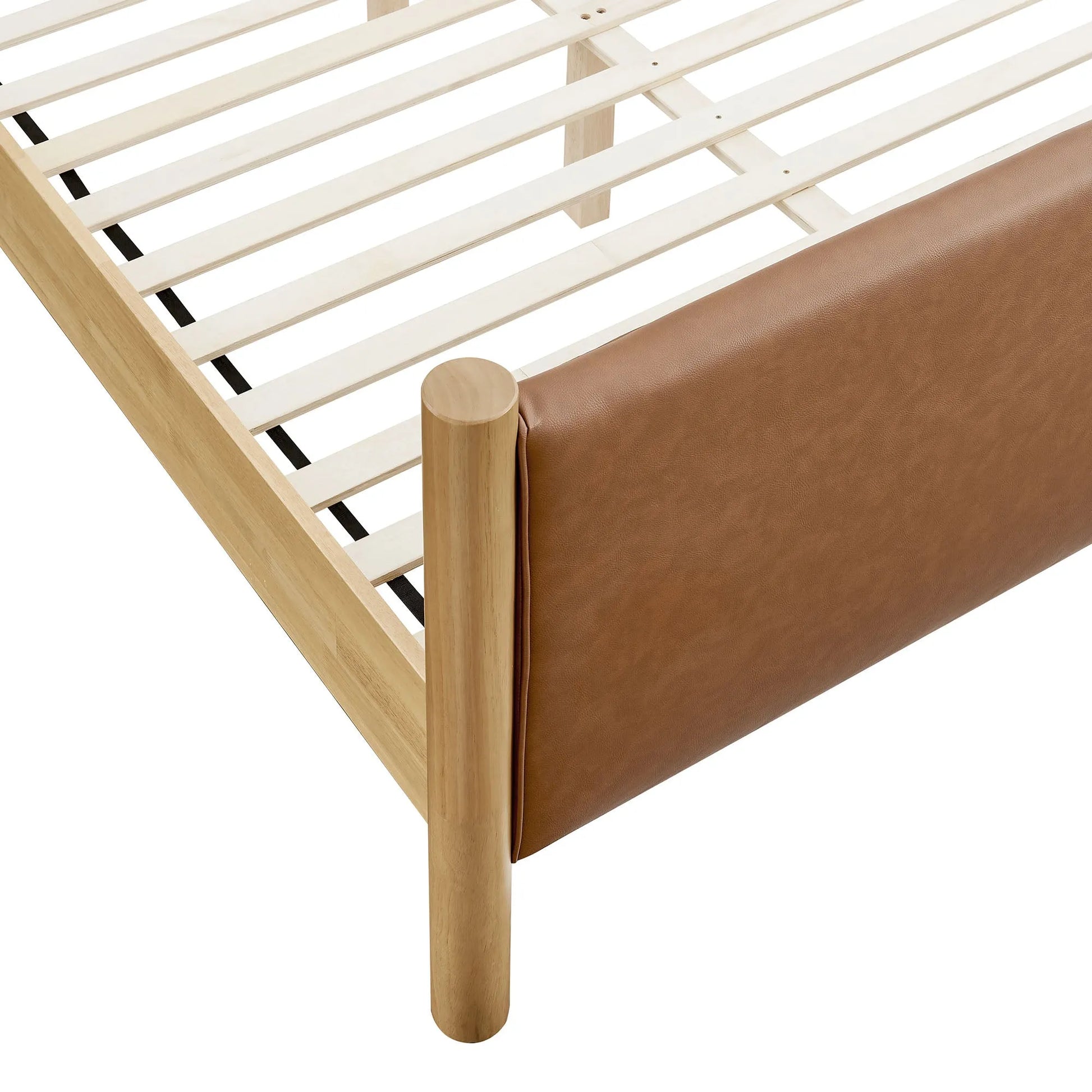 Maven King Size Vegan Leather Upholstered Platform Bed by Modway MOD-7193 FredCo
