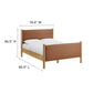 Maven King Size Vegan Leather Upholstered Platform Bed by Modway MOD-7193 FredCo