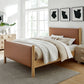 Maven King Size Vegan Leather Upholstered Platform Bed by Modway MOD-7193 FredCo