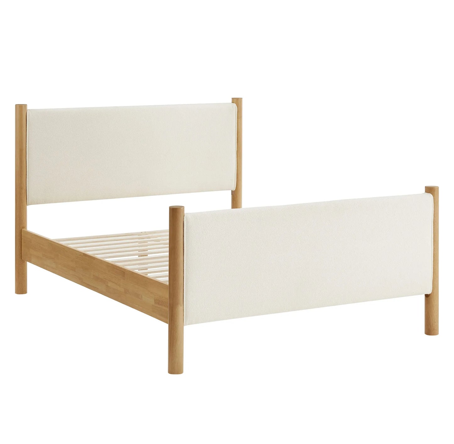Maven Queen Size Boucle Upholstered Platform Bed by Modway MOD-7191 FredCo
