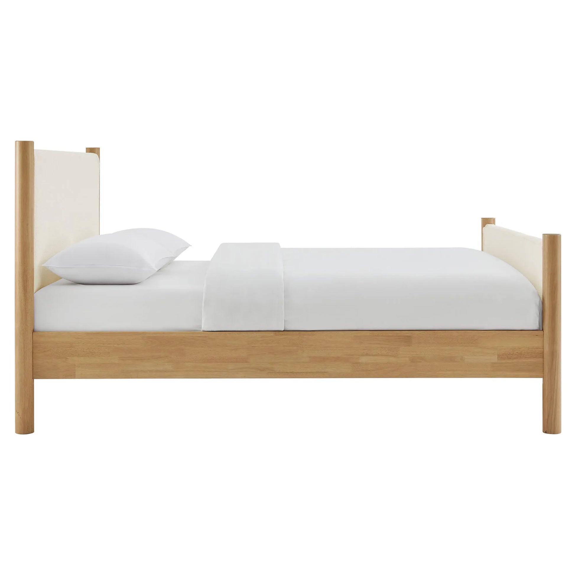 Maven Queen Size Boucle Upholstered Platform Bed by Modway MOD-7191 FredCo