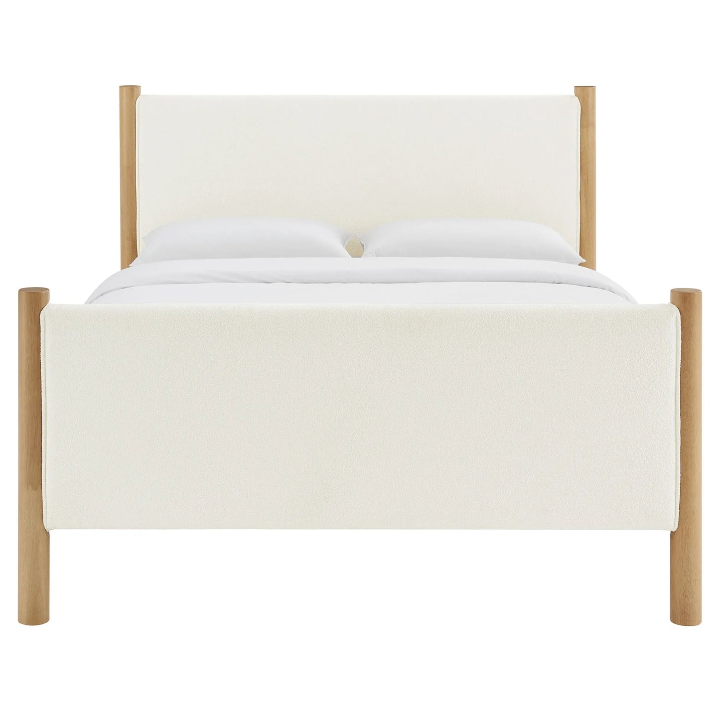 Maven Queen Size Boucle Upholstered Platform Bed by Modway MOD-7191 FredCo
