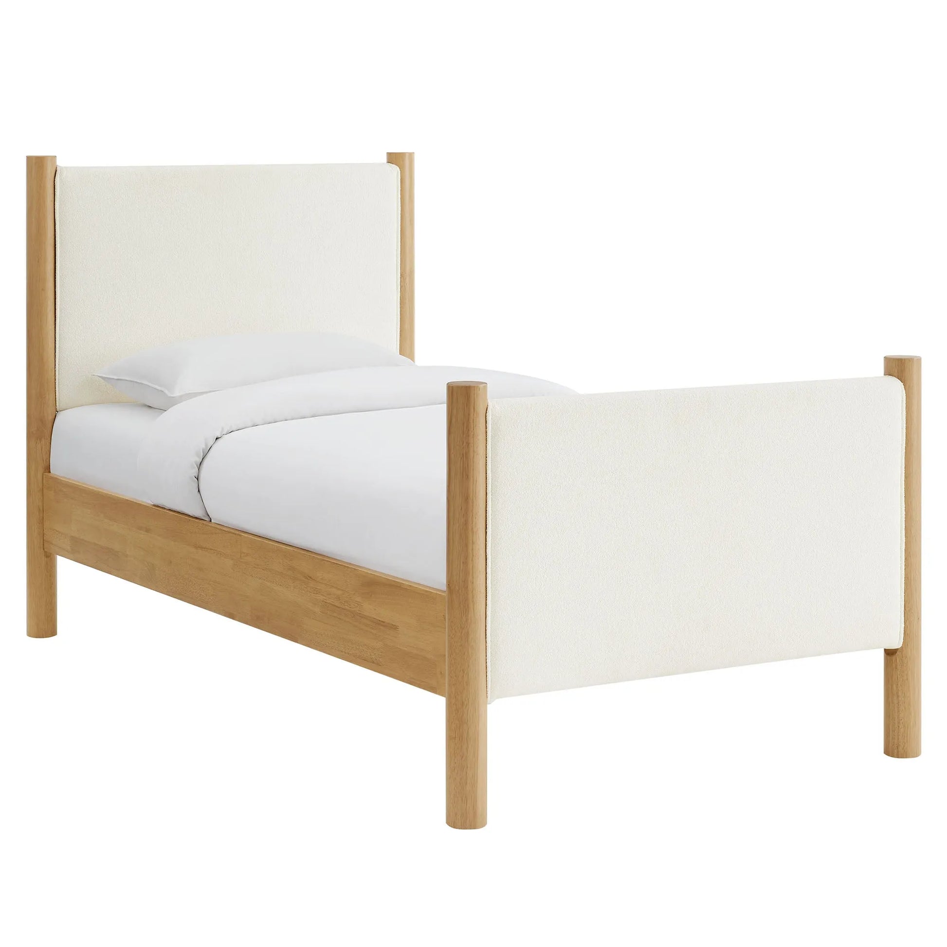 Maven Twin Size Boucle Upholstered Platform Bed by Modway MOD-7185 FredCo