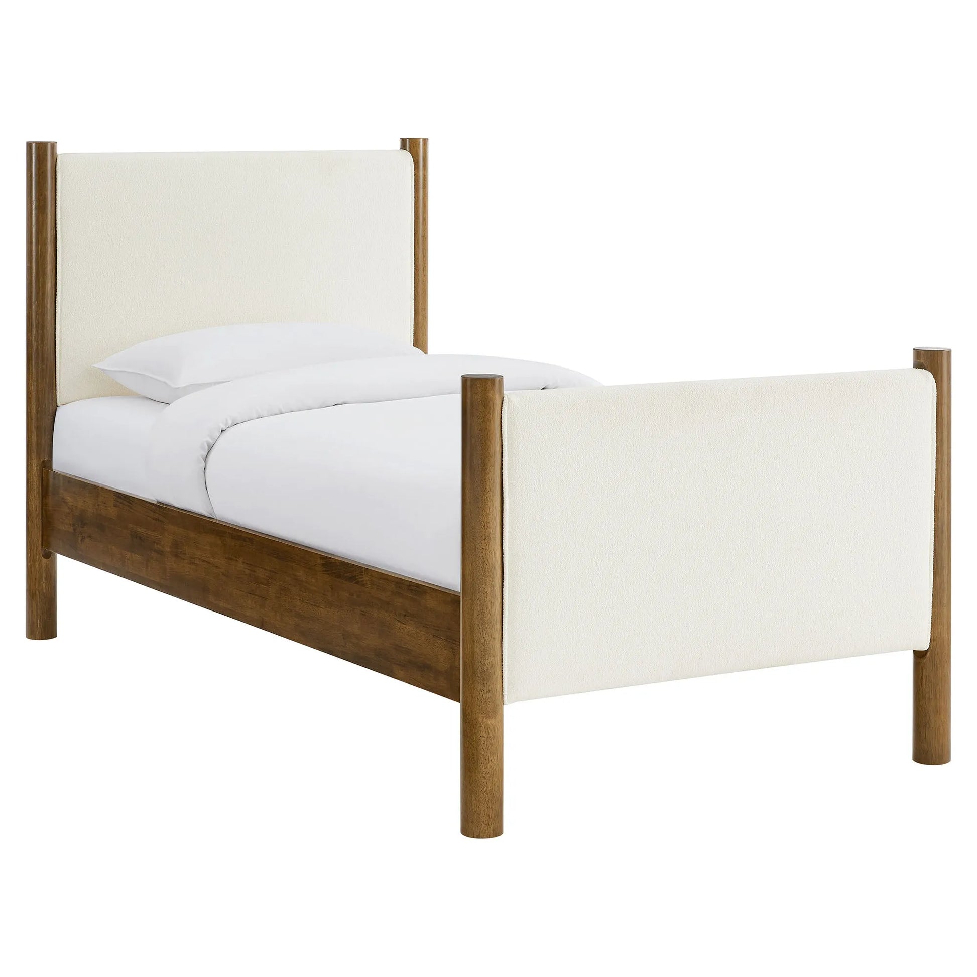 Maven Twin Size Boucle Upholstered Platform Bed by Modway MOD-7185 FredCo