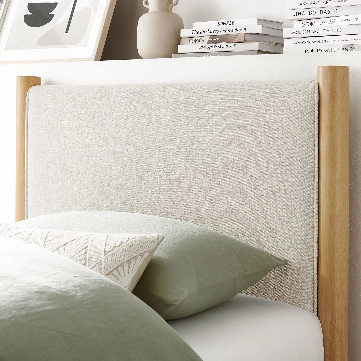Maven Twin Size Fabric Upholstered Platform Bed by Modway MOD-7183 FredCo