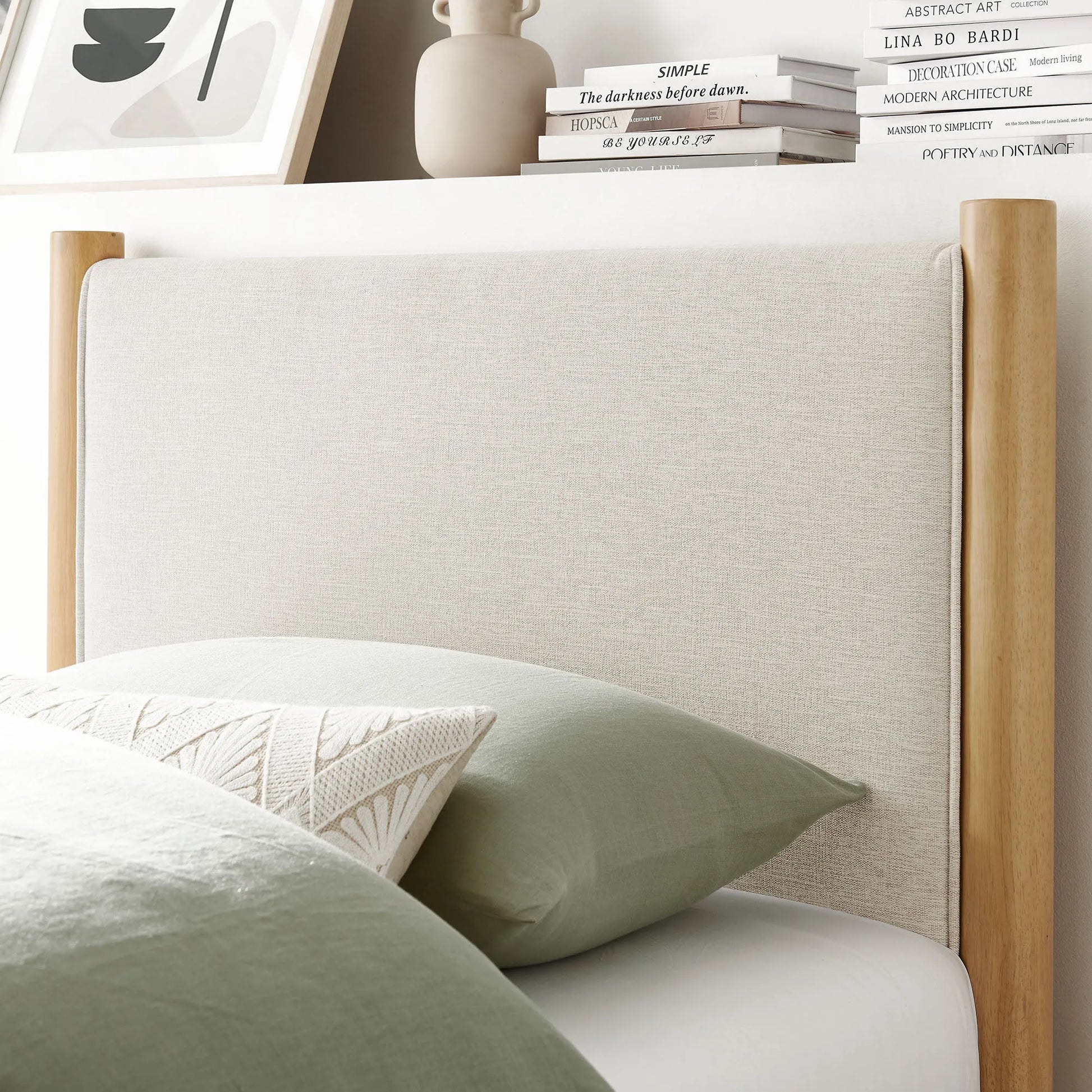 Maven Twin Size Fabric Upholstered Platform Bed by Modway MOD-7183 FredCo