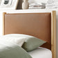 Maven Twin Size Vegan Leather Upholstered Platform Bed by Modway MOD-7184 FredCo