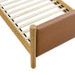 Maven Twin Size Vegan Leather Upholstered Platform Bed by Modway MOD-7184 FredCo