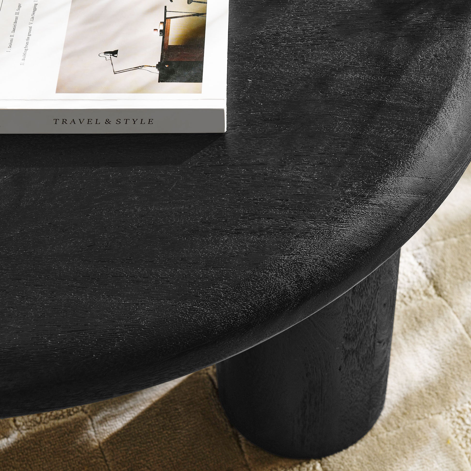 Mavina Round Mango Wood Coffee Table by Modway EEI-7286 FredCo