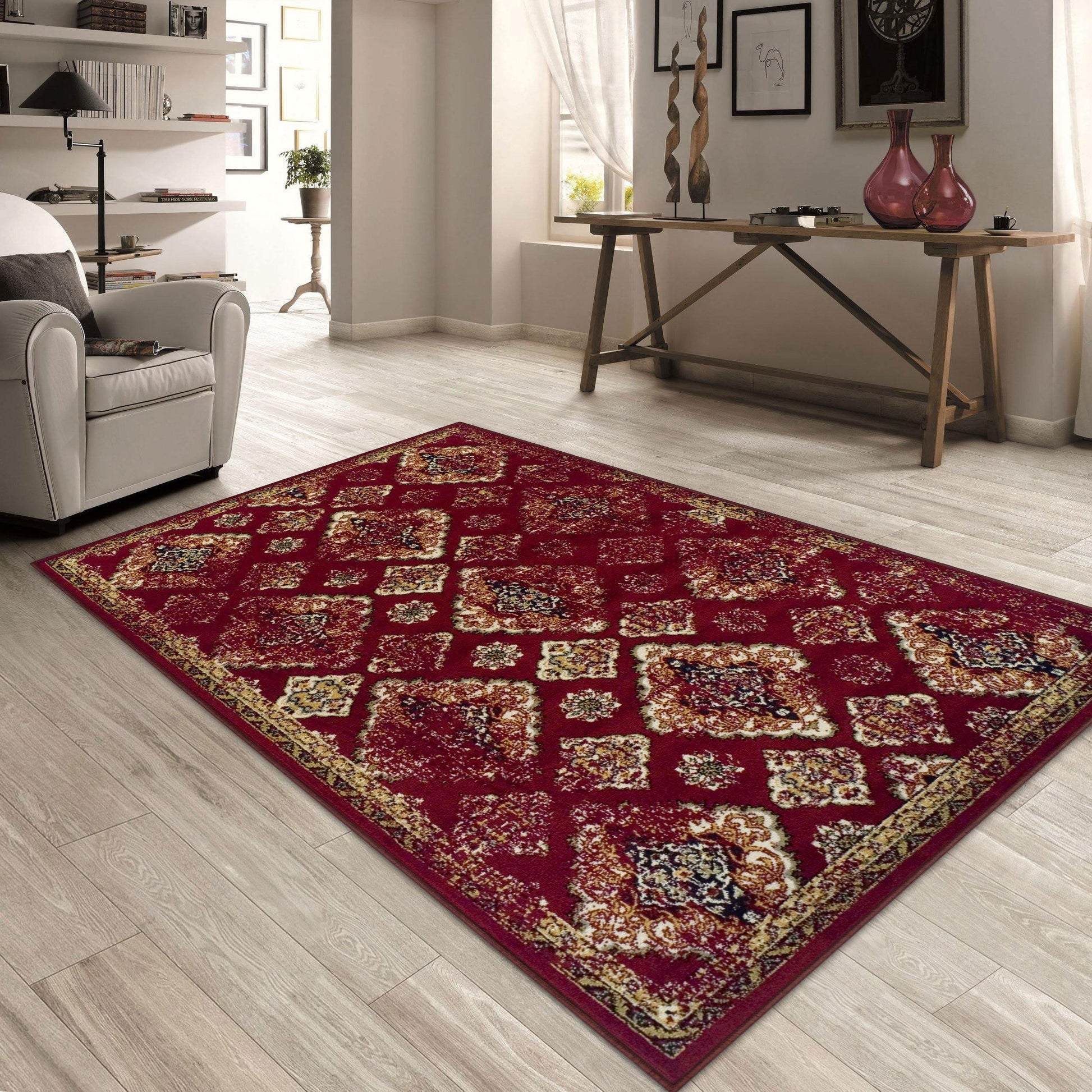 Mayfair Vintage Moroccan Diamond Medallion Rug FredCo