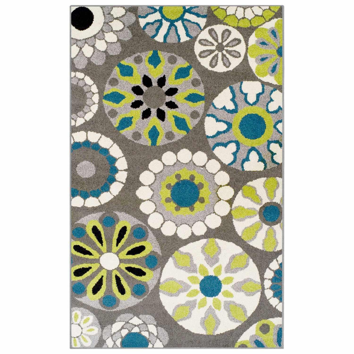 Medallion Oriental Contemporary Floral Baroque Rug FredCo