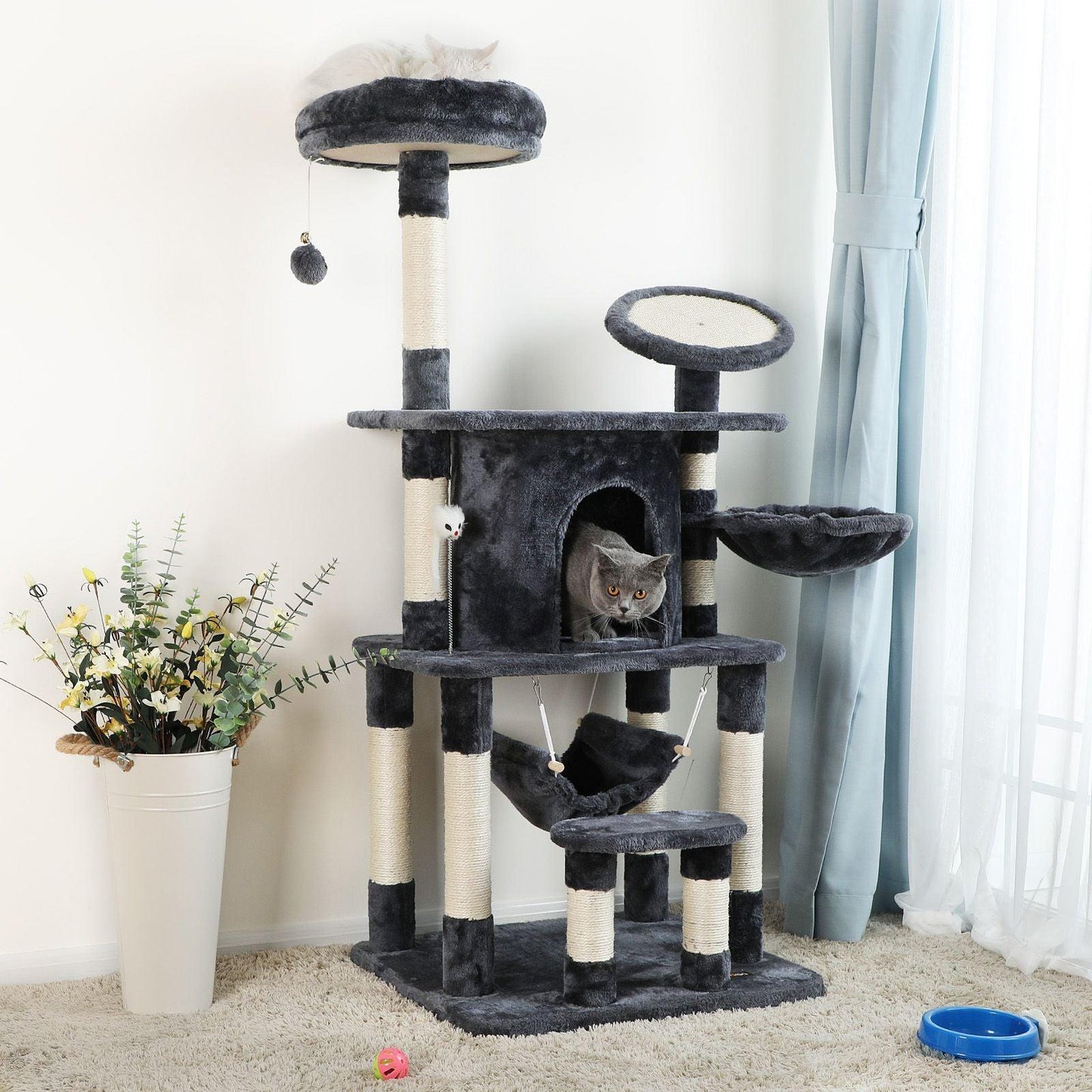 Medium Grey Cat Tower FredCo