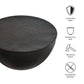 Mella 32 Inch Metal Hammered Coffee Table by Modway EEI-7279 FredCo