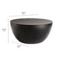 Mella 32 Inch Metal Hammered Coffee Table by Modway EEI-7279 FredCo