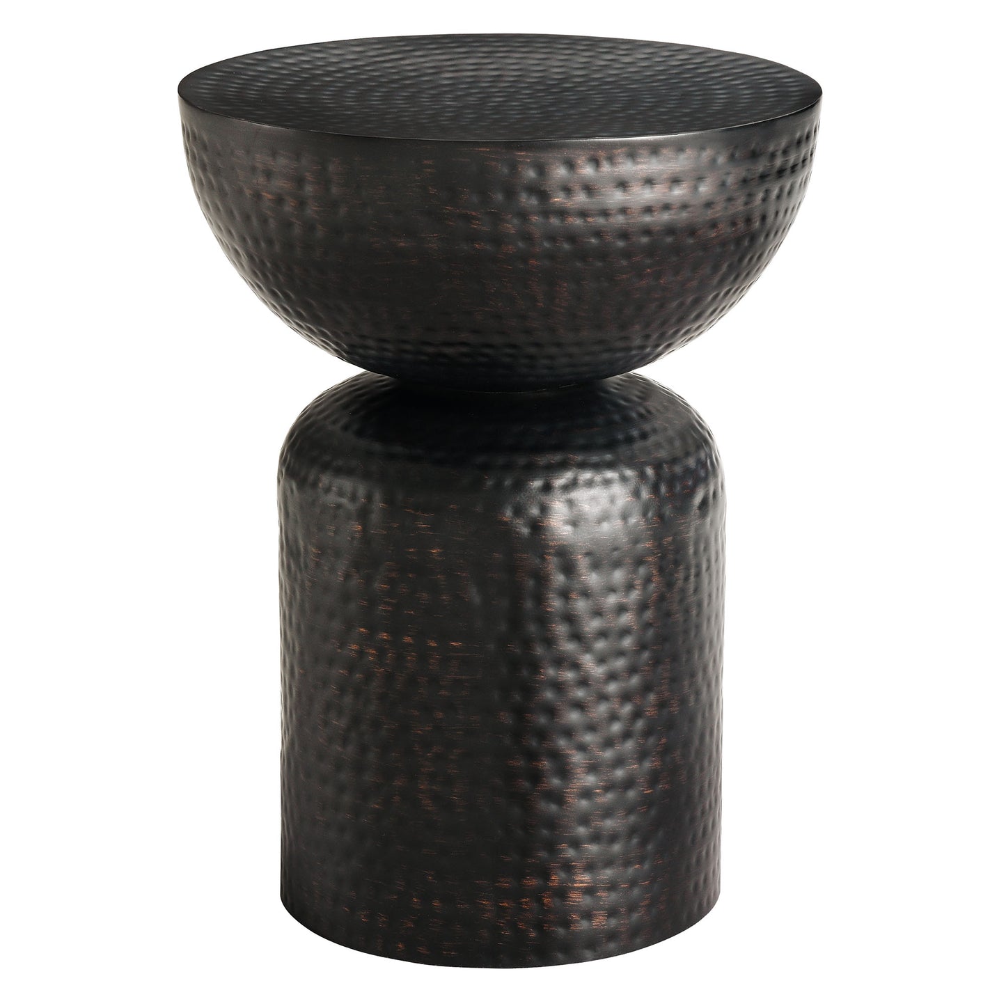 Mella Metal Hammered Side Table by Modway EEI-7278 FredCo