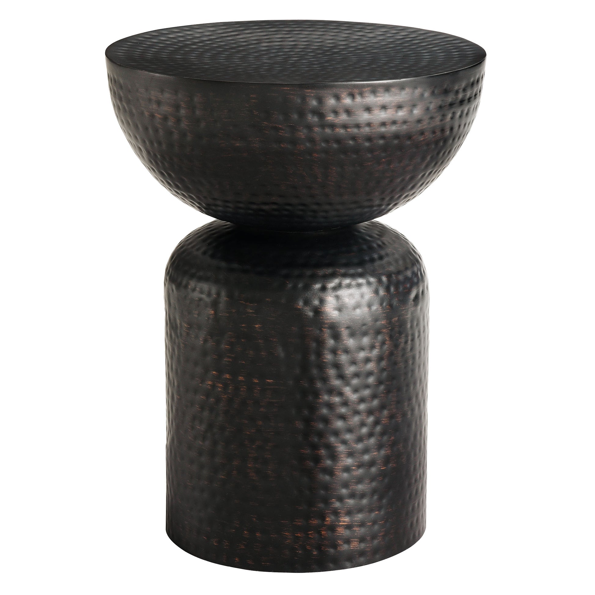 Mella Metal Hammered Side Table by Modway EEI-7278 FredCo