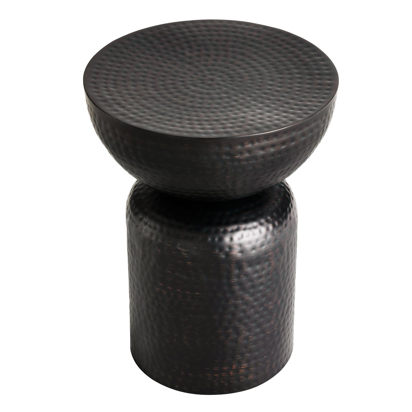 Mella Metal Hammered Side Table by Modway EEI-7278 FredCo